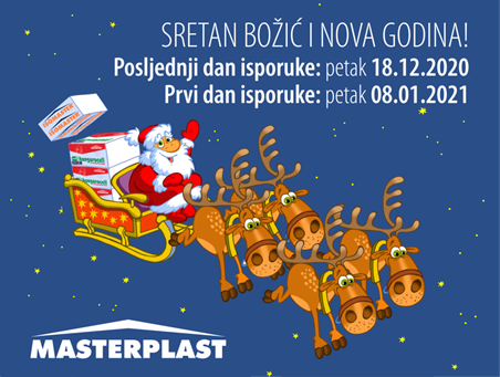 Obavijest o radnom vremenu i isporukama